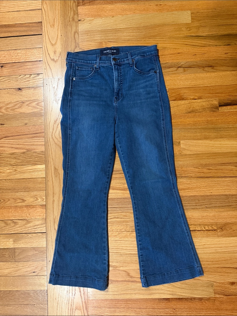 VERONICA BEARD  High Rise  Flared Ankle blue jeans size 31